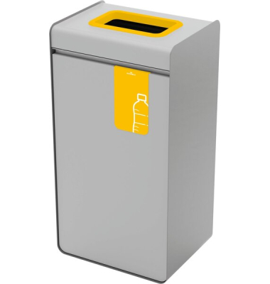 Wertstoffsammler DURASORT, 55 Liter, Plastik, Innenbeh&auml;lter Kunststoff