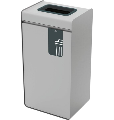 Wertstoffsammler DURASORT, 55 Liter, Restm&uuml;ll, Innenbeh&auml;lter Kunststoff