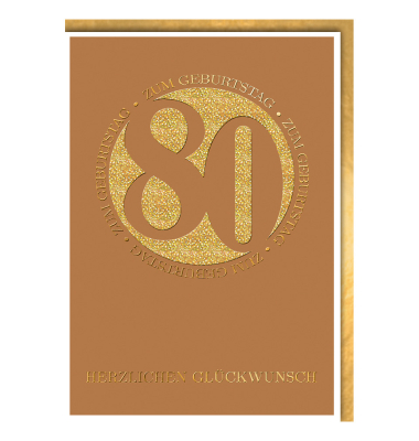 Geburtstagskarten 527780 11,5x17 cm 115mm x 170mm (BxH) Jubil&auml;umsjahr bunt