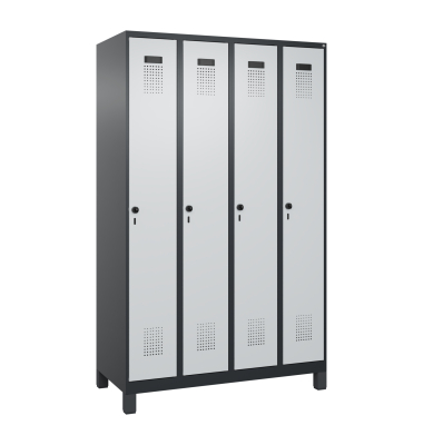 C+P Spind Evolo PLUS F&uuml;&szlig;e 4Abt 1950x1200x500 sgr/lgr