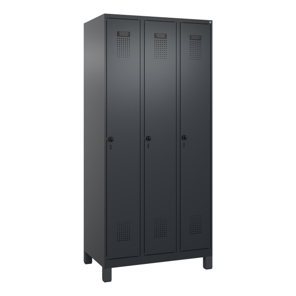 4068427348361 - C+P Spind Evolo PLUS Füße 3Abt 1950x900x500 sgr sgr 4068427348361 C+P-Möbel 4068427348361 - C+P Spind Evolo PLUS Füße 3Abt 1950x900x500 sgr sgr 4068427348361 C+P-Möbel