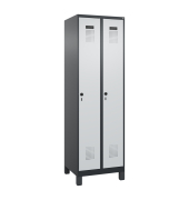 C+P Spind Evolo PLUS Füße 2Abt 1950x600x500 sgr/lgr C+P Spind Evolo PLUS Füße 2Abt 1950x600x500 sgr/lgr