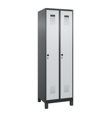 C+P Spind Evolo PLUS Füße 2Abt 1950x600x500 sgr/lgr