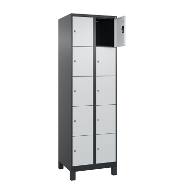 C+P Spind Evolo PLUS Füße 10Fä 1950x600x500 sgr/lgr