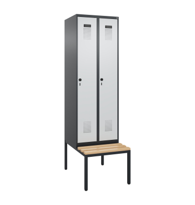 C+P Spind Evolo PLUS Bank 2Abt 2120x600x815 sgr/lgr