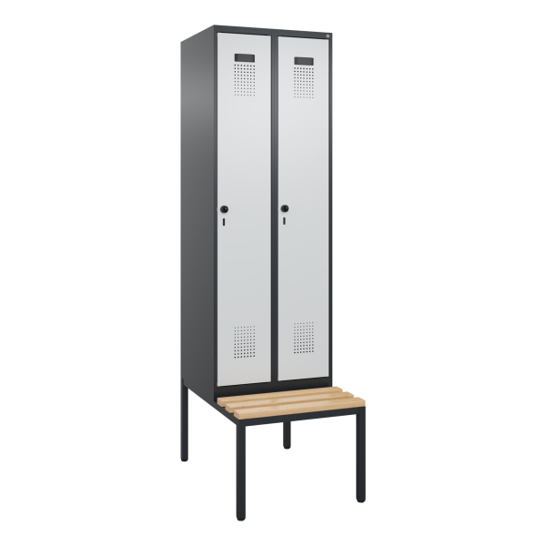 4068427382310 - C+P Spind Evolo PLUS Bank 2Abt 2120x600x815 sgr lgr 4068427382310 C+P-Möbel 4068427382310 - C+P Spind Evolo PLUS Bank 2Abt 2120x600x815 sgr lgr 4068427382310 C+P-Möbel