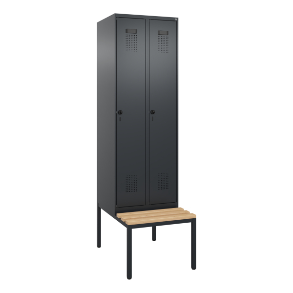 4068427927894 - C+P Spind Evolo PLUS Bank 2Abt 2120x600x815 sgr sgr 4068427927894 C+P-Möbel