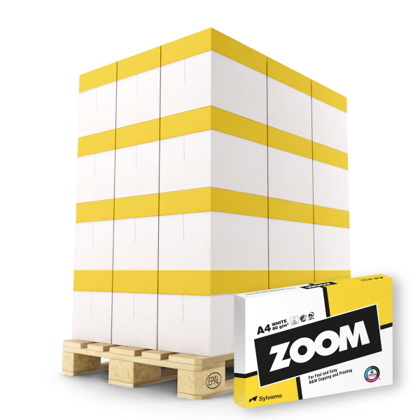 4255704331288 - Kopierpapier Zoom 308080211 100000 A4 80g weiß  1 Palette  4255704331288 100000 Blatt