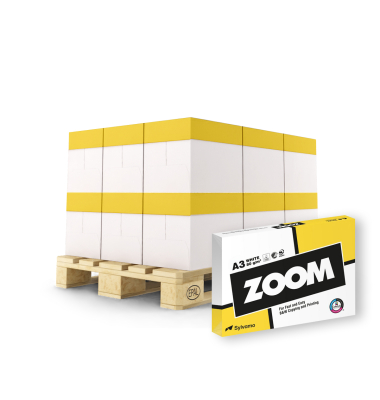 Kopierpapier Zoom 308080292/25000 A3 80g weiß  1/2 Palette 