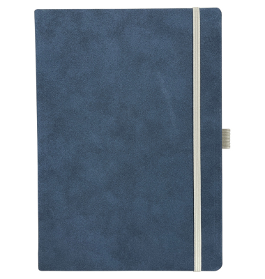 Notizbuch R25K-926, dunkelblau, A5, kariert, 96 Blatt / 192 Seiten