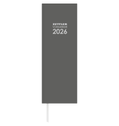 Buchkalender 808-0001, Vormerker, farbig sortiert, 1 Tag / 1 Seite, 10,4x29,6cm, 2026