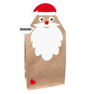 Geschenktasche 4518-0002, Nikolaus, T&uuml;ten, Nikolaus, 12cm x 21cm