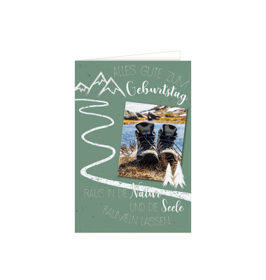 Geburtstagskarte Wandern