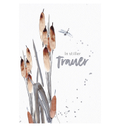 Trauerkarten 81-1220 11,5x17 cm 115mm x 170mm (BxH) weiß/schwarz