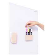 Glas-Magnetboard Design mobil, 134040090, Stahl, pulverbeschichtet