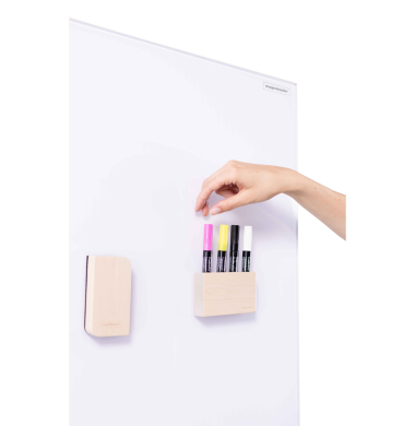 Glas-Magnetboard Design mobil, 134040090, 76 x 180 x 60 cm (B x H x T), Glas, Stahl, pulverbeschichtet