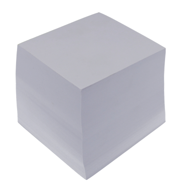 Zettelklotz E-1733182 00, 90x90mm, Leimbindung, wei&szlig;, Papier, 800 Blatt