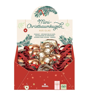 Mini-Christbaumkugeln Glas