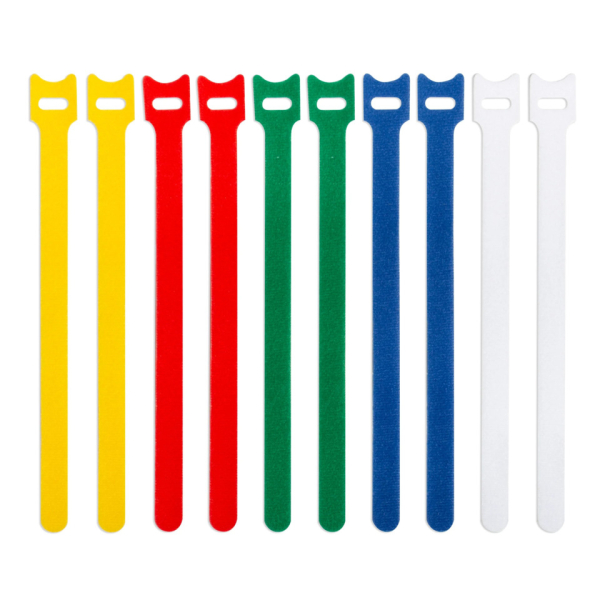 5705831190955 - Kabelbinder +Schlaufe 10ST 12x200 sort 5705831190955 Q-connect