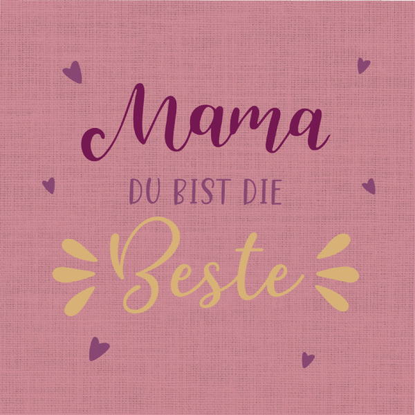7321012120474 - Motivserviette 33x33cm Mama Spruch 7321012120474 PaperDesign