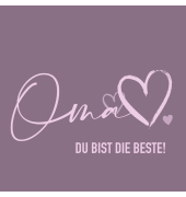 Motivserviette 33x33cm Oma Spruch
