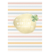 Geburtstagskarten 51-0111 11,5x17 cm 115mm x 170mm (BxH) wei&szlig;/bunt