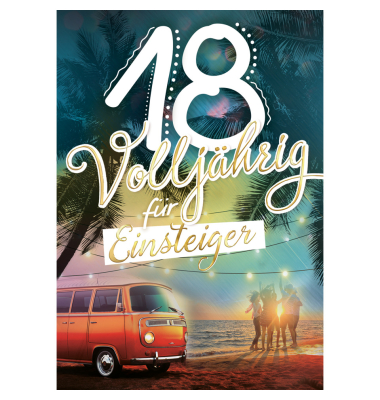 Geburtstagskarten 54-2918 Jubil&auml;umsjahr bunt