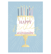 Geburtstagskarten 51-1815 11,5x17 cm 115mm x 170mm (BxH) Torte bunt