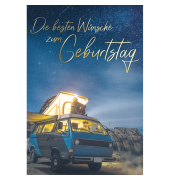 Geburtstagskarten 51-5125 11,5x17 cm 115mm x 170mm (BxH) Camping bunt
