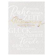 Pensionierungskarte