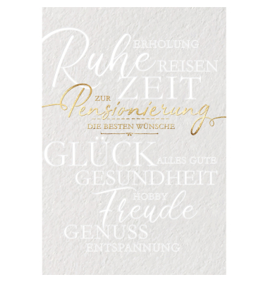 Pensionierungskarte Pensionierungskarte
