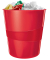 Papierkorb WOW 5278-10-26, 15 Liter, rund, rot metallic