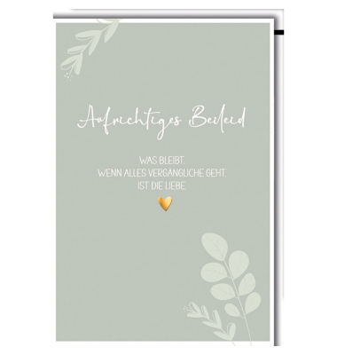 Trauerkarten 811358 11,5x17 cm 115mm x 170mm (BxH) bunt