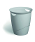 Papierkorb Eco 776010, 16 Liter, rund, grau