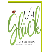 Geburtstagskarten 5510061 11,5x17 cm 115mm x 170mm (BxH) Spruch bunt