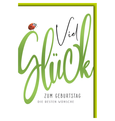 Geburtstagskarten 5510061 11,5x17 cm 115mm x 170mm (BxH) Spruch bunt