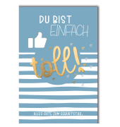 Geburtstagskarten 551469 11,5x17 cm 115mm x 170mm (BxH) Spruch bunt