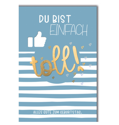 Geburtstagskarten 551469 11,5x17 cm 115mm x 170mm (BxH) Spruch bunt