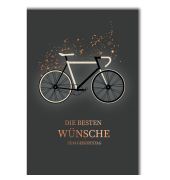 Geburtstagskarte Radfahrer