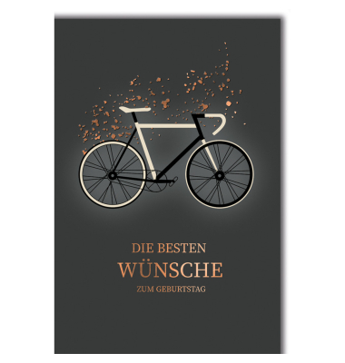 Geburtstagskarte Radfahrer