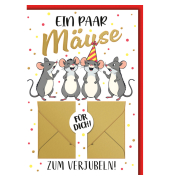 Gl&uuml;ckwunschkarten 512772 11,5x17 cm 115mm x 170mm (BxH) bunt