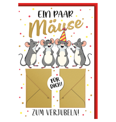 Glückwunschkarte Geldgeschenk