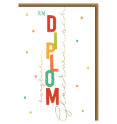 Glückwunschkarte z. Diplom