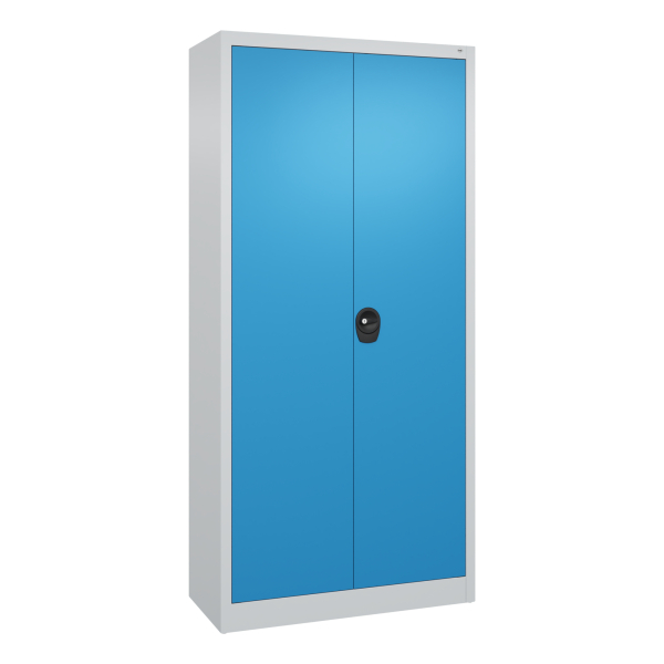 CP Stahlschrank 0130287-300_S10001 lichtblau 4 Fachböden 93,0 x 40,0 x 195,0 cm, aufgebaut, 1 St.