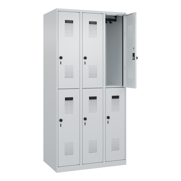 4067521940808 - C+P Spind Evolo PLUS Doppel 6Fächer 1850x900x500 lgr lgr 4067521940808 C+P-Möbel