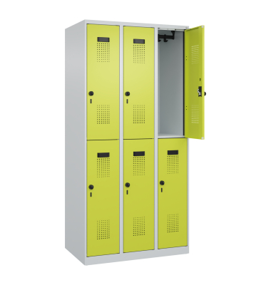 C+P Spind Evolo PLUS Doppel 6Fächer 1850x900x500 lgr/cgn