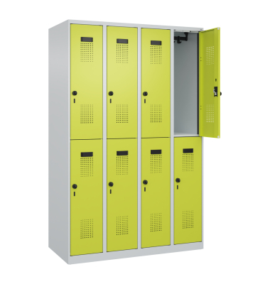 C+P Spind Evolo PLUS Doppel 8Fächer 1850x1200x500 lgr/cgn