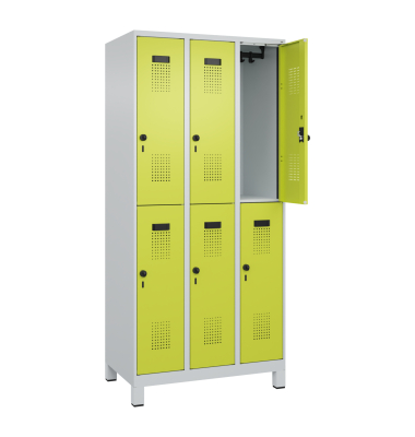 C+P Spind Evolo PLUS Doppel 6Fächer 1950x900x500 lgr/cgn