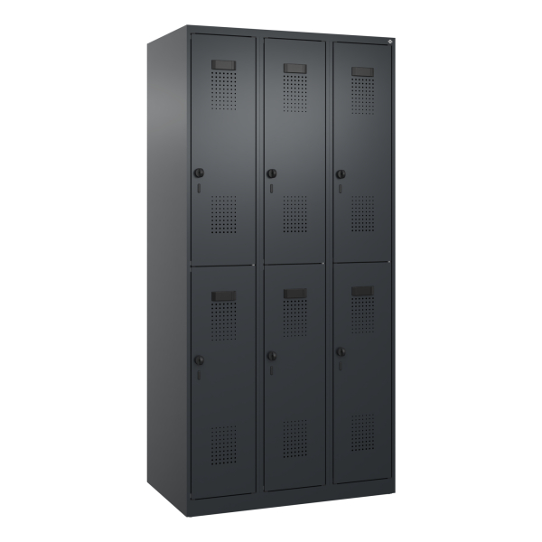 4068427255553 - C+P Spind Evolo PLUS Doppel 6Fächer 1850x900x500 sgr sgr 4068427255553 C+P-Möbel 4068427255553 - C+P Spind Evolo PLUS Doppel 6Fächer 1850x900x500 sgr sgr 4068427255553 C+P-Möbel