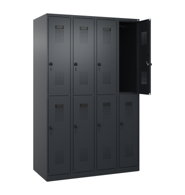 C+P Spind Evolo PLUS Doppel 8Fächer 1850x1200x500 sgr/sgr